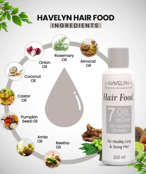 Original Havelyn Hair Food Oil (Mixture Of 7 Herbal Oils)