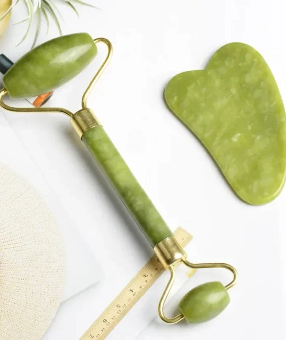 Jade Roller And Real Gua Sha Stone For Face Massager